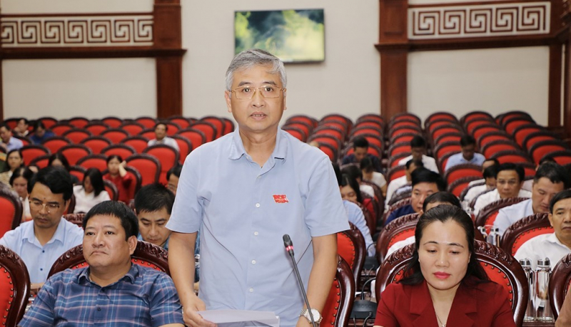 Đại biểu đặt câu hỏi tại phiên giải trình của Thường trực HĐND tỉnh Ninh Bình về công tác quản lý, bảo tồn, tu bổ, phục hồi các di tích lịch sử - văn hóa trên địa bàn